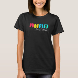 T-shirt 23e anniversaire Dames Mens 23 ans 1999
