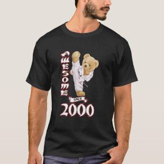 T-shirt 23e anniversaire Hommes Femmes 2000 Awesome Karate