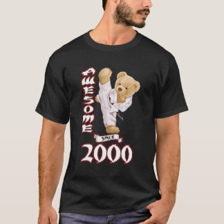 T-shirt 23E Anniversaire Hommes Femmes 2000 Awesome Karate