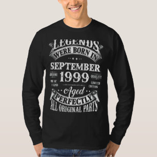 T-shirt 23e Anniversaire Légendes Né En Septembre 1999 23 