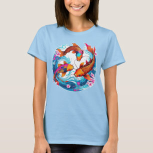 T-shirt 24082_Trois Koi, Koi Art