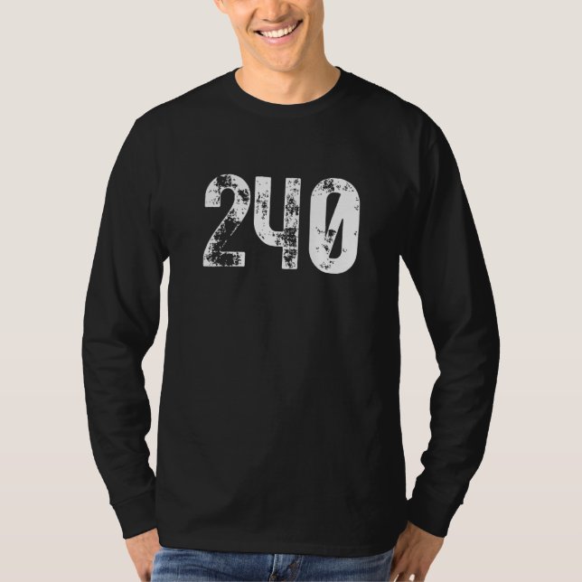 T-shirt 240 Area Code Germantown MD Mobile Telephone Area  (Devant)