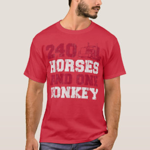 T-shirt 240 Chevaux et un âne - 18 Roue Tru