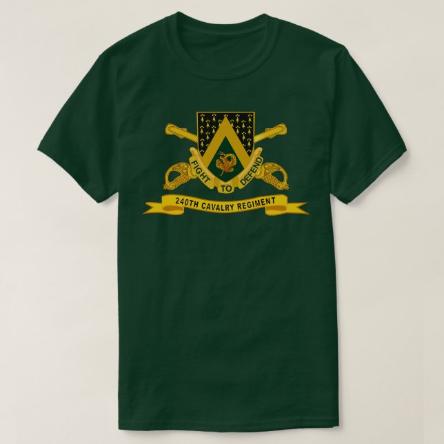 T-shirt 240e régiment de cavalerie avec Br Ribbon X (Design devant)