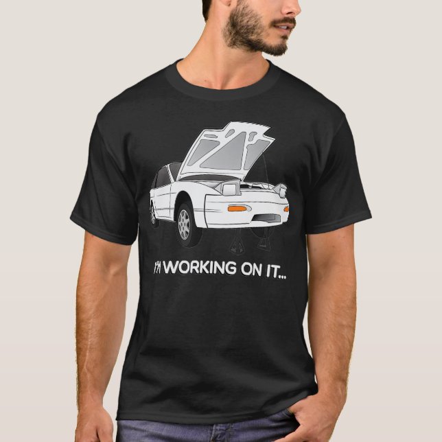 T-shirt 240s S13 Hatch Im Travailler sur lui Graphique (Devant)