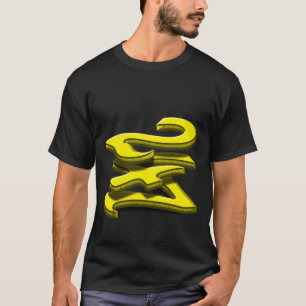 T-shirt 24 7 - Vingt-Quatre Sept - Texte Jaune