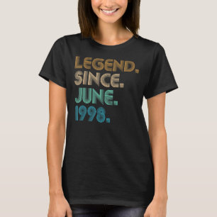 T-shirt 24 Ancienne légende depuis juin 1998 24ème Anniver