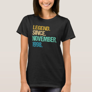 T-shirt 24 Ans Awesome Depuis Novembre 1998 24th Bir