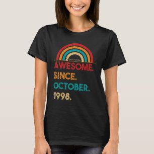 T-shirt 24 Ans Awesome depuis Octobre 1998 24e Naissance