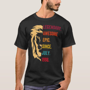 T-shirt 24 Ans Légende depuis juillet 1998 24e anniversair