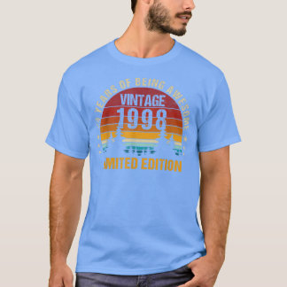 T-shirt 24 ans Vintage 1998 Limited Edition 24e Birt