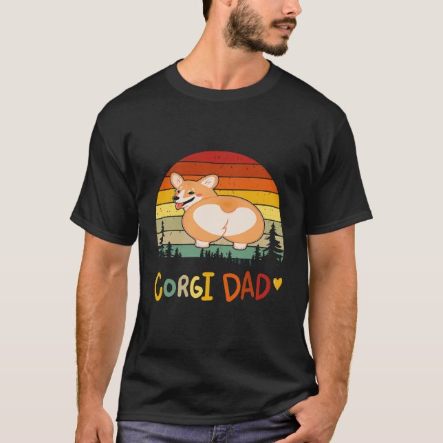 T-shirt 24 Corgi Papa Corgi (Devant)