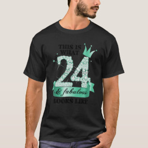 T-shirt 24 & Fabuleux I Turquoise White Party Group Photo