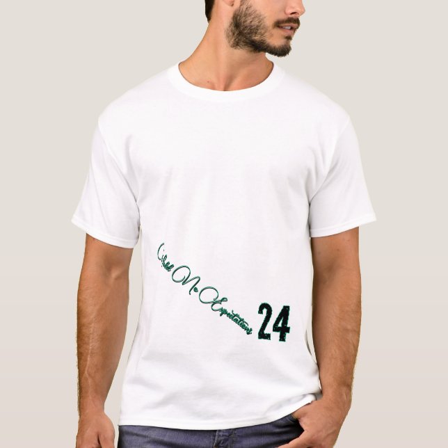 T-shirt 24 lignes dures - n'attendez rien (Devant)