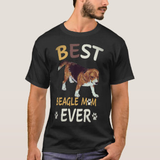 T-shirt 24 Meilleure Maman Beagle de Tous les Temps Beagle