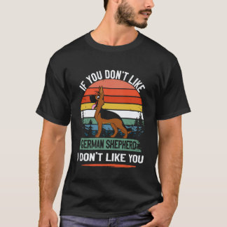 T-shirt 24 Si vous n'aimez pas le berger allemand je n'aim