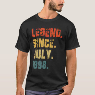 T-shirt 24e anniversaire 24 ans légende depuis juillet 199