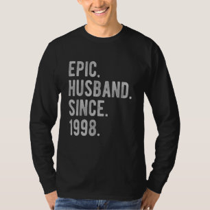 T-shirt 24e anniversaire du Mariage pour lui Epic Mari Sin