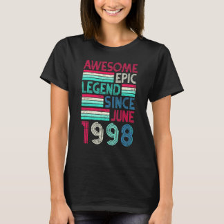 T-shirt 24e anniversaire Incroyable Légende Épique depuis