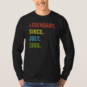 T-shirt 24e anniversaire Légendaire depuis juillet 1998 24