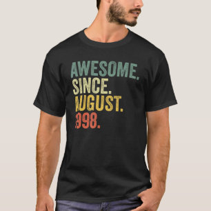T-shirt 24e anniversaire stupéfiant depuis août 1998 24 an