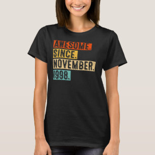 T-shirt 24e anniversaire stupéfiant depuis novembre 1998 2