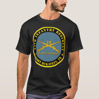 T-shirt 24e Régiment d'infanterie Fort McKavett TX Buffalo