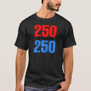 T-shirt 250 Anniversaire de l'Amérique 4 juillet Vintage