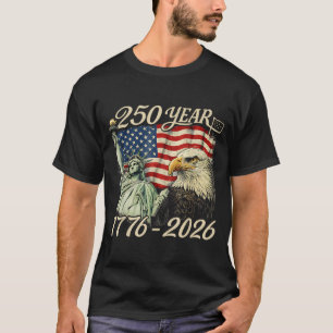 T-shirt 250 Ans 1776 2026 250e Anniversaire 4 Juillet