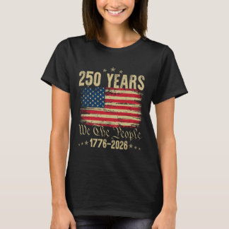 T-shirt 250 Ans 1776 2026 250e Anniversaire 4 Juillet Ame