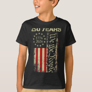 T-shirt 250 Ans 1776-2026 250e Anniversaire Drapeau États-