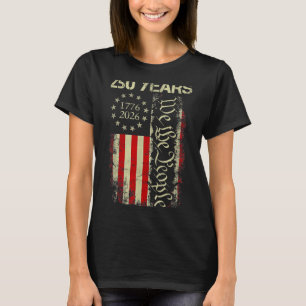 T-shirt 250 Ans 1776-2026 250e Anniversaire Drapeau États-
