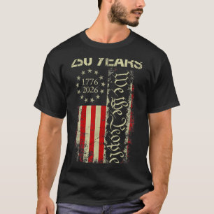T-shirt 250 Ans 1776-2026 250e Anniversaire Drapeau Usa Pa