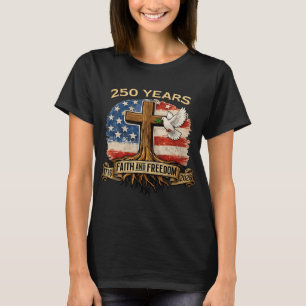 T-shirt 250 Ans 250e Anniversaire Américain Drapeau Usa 4