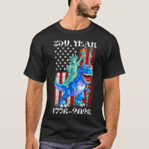 T-shirt 250 Ans 250e Anniversaire États-Unis Dino 4 Juille