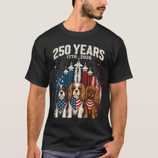 T-shirt 250 Ans America Cavalier King Charles Spaniel