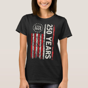 T-shirt 250 Ans Américain 1776 2026 250e USA Patriotique