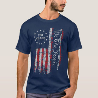 T-shirt 250 Ans Anniversaire de l'Amérique 250e Indépendan