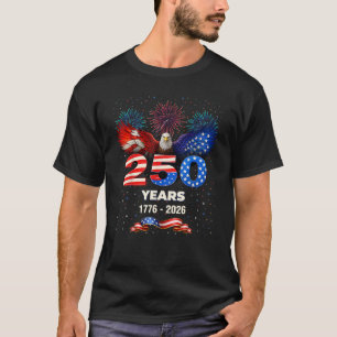 T-shirt 250 Ans d'Amérique 1776 2026 250e 4 juillet