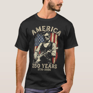 T-shirt 250 Ans d'Amérique Abraham Lincoln Abe Lincoln
