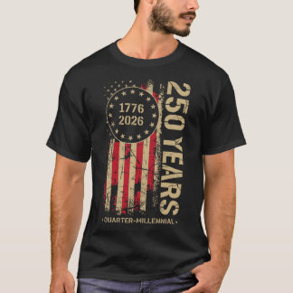 T-shirt 250 Ans d'Amérique Anniversaire 250e Indépendance