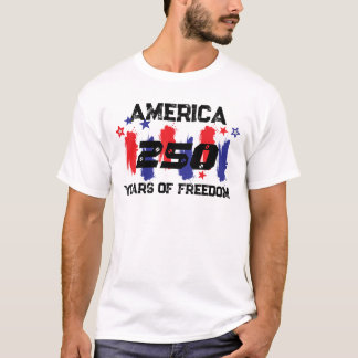 T-shirt 250 Ans d'Amérique Anniversaire 250e Indépendance
