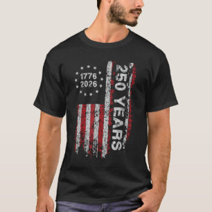 T-shirt 250 Ans d'Amérique Anniversaire 4 juillet 2026 177
