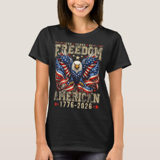 T-shirt 250 ans de dom 1776 2026 4 juillet 250e