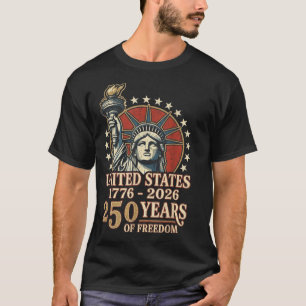 T-shirt 250 Ans de dom USA Anniversaire Patriotique