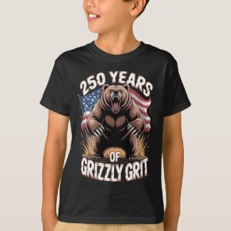 T-shirt 250 Ans de Fierté de Grizzly Art Patriotique