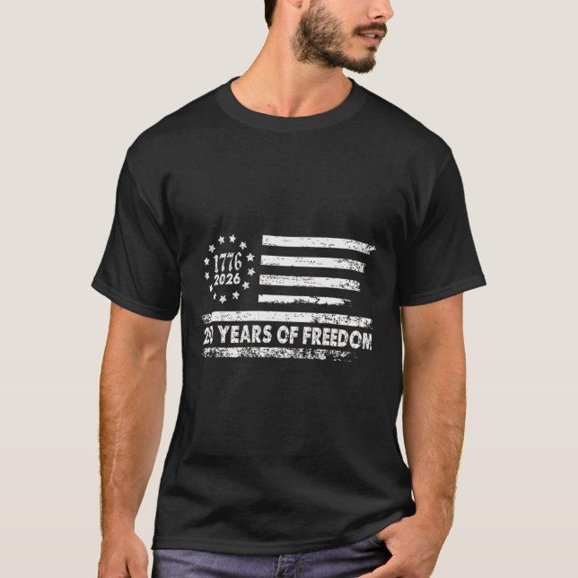 T-shirt 250 Ans De Liberté 1776 2026  (Devant)