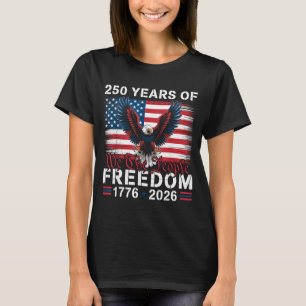 T-shirt 250 Ans De Liberté 1776–2026 Aigle Patriotique Nou
