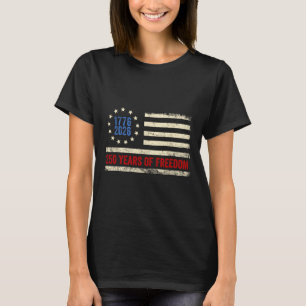 T-shirt 250 Ans De Liberté Américaine 1776 2026 250e Usa