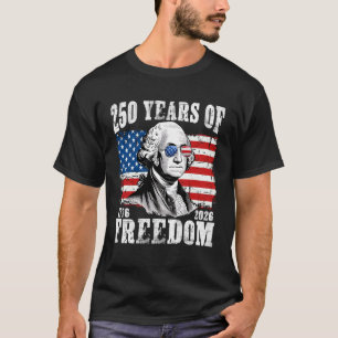 T-shirt 250 ans de liberté américaine Washington USA 250e
